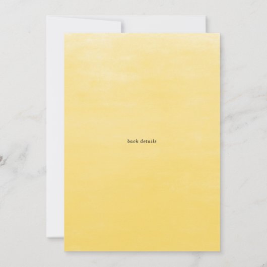 Aquarellblumen und Eukalyptus-Brautparty Einladung (Rückseite)