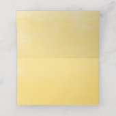 Aquarellblumen und Eukalyptus-Hochzeit Platzkarte (Innenseite Aufgefaltet)