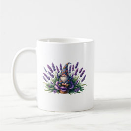 Aquarellblumen und violette Blumen Kaffeetasse