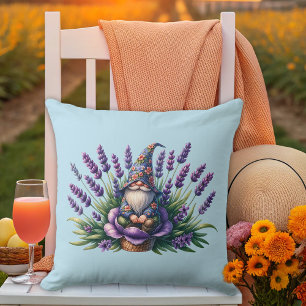 Aquarellblumen und violette Blumen Kissen