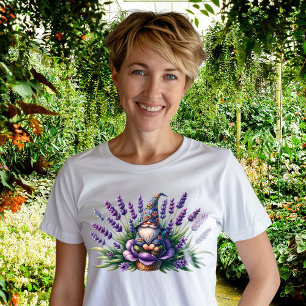 Aquarellblumen und violette Blumen Tri-Blend Shirt