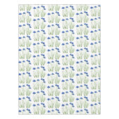 Aquarellblumen Wildblumen Blauer Blume Tischdecke (Vorderseite)