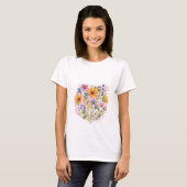 Aquarellblumen, wilde Blume T-Shirt (Vorne ganz)
