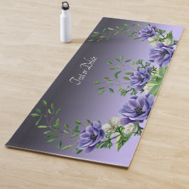 Aquarellblumen Yoga Mat Yogamatte