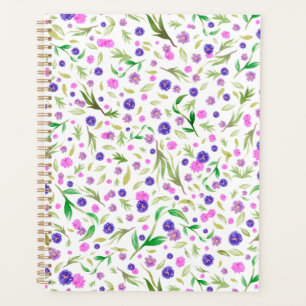 Aquarellblumenplaner - Weihnachtsgeschenk für die Planer