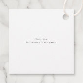 Aquarellblumenschrift 16 . Geburtstag favorisieren Geschenkanhänger (Rückseite)