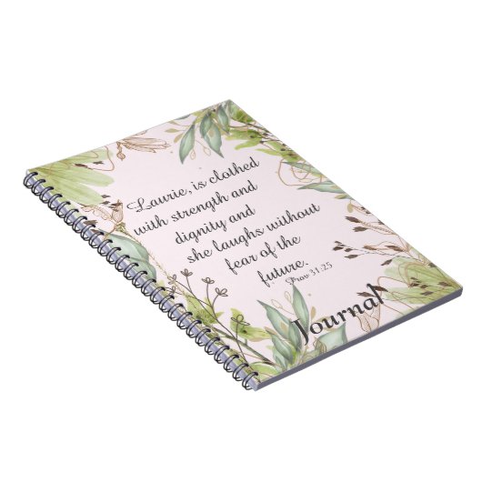 Aquarellblumenschrift, Notizblock (Rechte Seite)