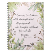 Aquarellblumenschrift, Notizblock (Vorderseite)