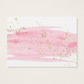 Aquarellblush & Gold Ratschläge wie viele Küsse-Ka (Rückseite)