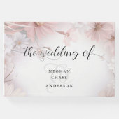 Aquarellblush Pink Daisies Gästebuch (Vorderseite)