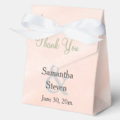 Aquarellblush Sage Green Wedding Danke Geschenkschachtel (Vorderseite)