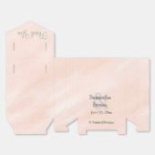 Aquarellblush Sage Green Wedding Danke Geschenkschachtel (Ungefaltet)