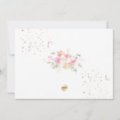 Aquarellblushing Sweetpees Vielen Dank Einladung (Rückseite)