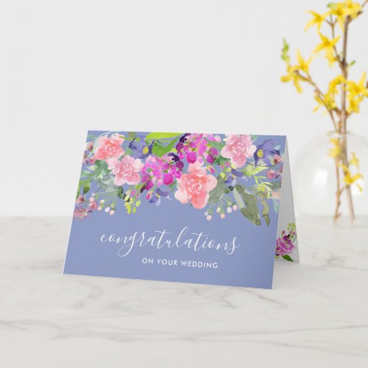 Aquarellblüte auf Ihrer Hochzeitsgrußkarte Karte (Gelbe Blume)