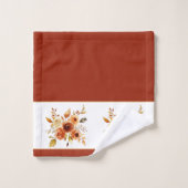 Aquarellblüte Badhandtuch Set (Waschlappen)