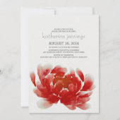 Aquarellblüte Blume Brautparty Einladung (Vorderseite)