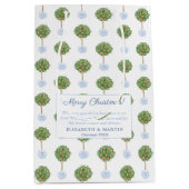 Aquarellblüte Feiertage Zitrusfrüchte Orangenbaum Mittlere Geschenktüte (Vorderseite)