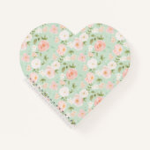 Aquarellblüte in Rosa und Pfirsich Notizblock (Vorderseite)