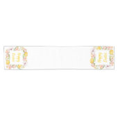 Aquarellblüte Kurzer Tischläufer (Horizontal)