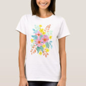 Aquarellblüte mit 'Be Kind' T-Shirt (Vorderseite)