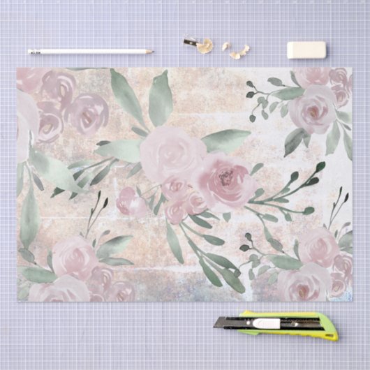 Aquarellblüte Seidenpapier (Handwerk)