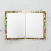 Aquarellblüte und Signatur Vielen Dank Karte (Innenseite)