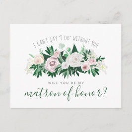 Aquarellblüte wird euch zu Ehren gereiht sein Einladungspostkarte