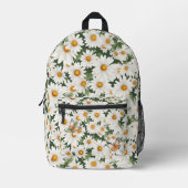 Aquarellblüten Bedruckter Rucksack (Vorderseite)