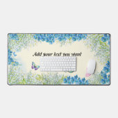 Aquarellblüten & Blühblumen Schreibtischunterlage (Tastatur & Maus)