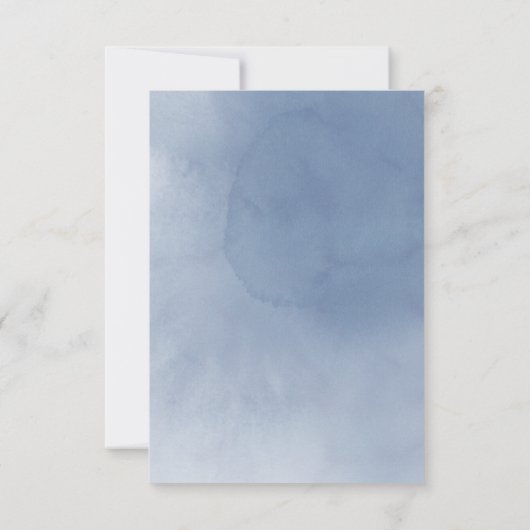 Aquarellblüten | Datum ändern Einladung (Rückseite)