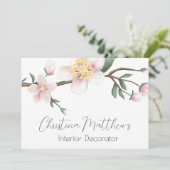 Aquarellblüten Einladung (Stehend Vorderseite)