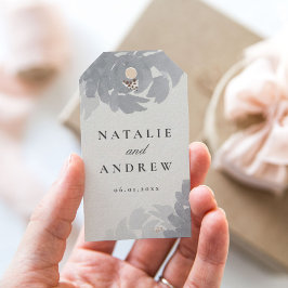 Aquarellblüten Hochzeitspaare bevorzugen Geschenkanhänger