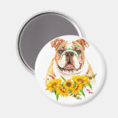 Aquarellblüten Magnet (Vorderseite/Rückseite)