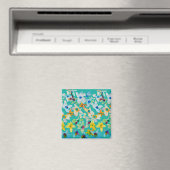Aquarellblüten Magnet (In Situ (Geschirrspüler))