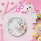 "Aquarellblüten: Moderne Teller für Blumenblätter (Party)