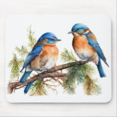 Aquarellblüten Mousepad (Vorne)