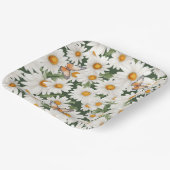 Aquarellblüten Pappteller (Gewinkelt)