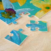 Aquarellblüten Puzzle (Seite)