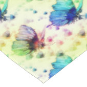 Aquarellblüten Tischdecke (Schrägansicht)