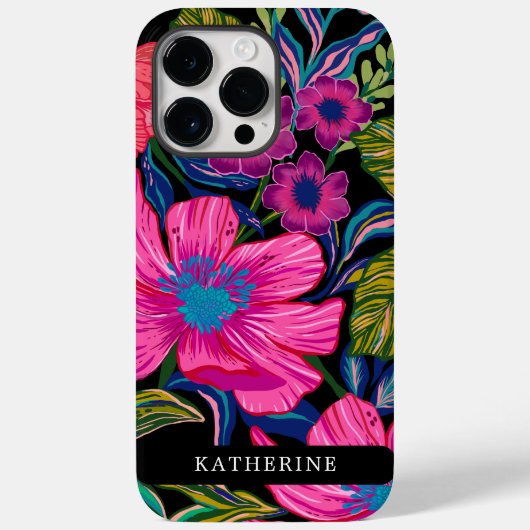 Aquarellblüten und botanisches Blau Case-Mate iPhone Hülle (Rückseite)