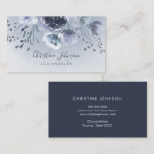 Aquarellblüten Visitenkarte (Vorne/Hinten)