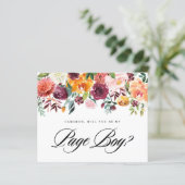 Aquarellblüten werden Sie mein Seitenjunge sein (Stehend Vorderseite)