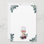 Aquarellblütenalter Geburtstag Einladung (Rückseite)