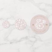 AquarellblütenAmpere und Hochzeitstisch Confetti Konfetti (Vorderseiten)