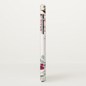 Aquarellblütenblume noch Psalm Monogramm iPhone Hülle (Hinten/Links)