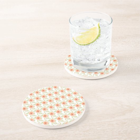 Aquarellblütenblüte Wildblume Getränkeuntersetzer (Seite)