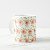 Aquarellblütenblüte Wildblume Kaffeetasse (Vorderseite Links)