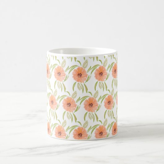 Aquarellblütenblüte Wildblume Kaffeetasse (Mittel)