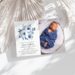 Aquarellblütenblüten Taufe Foto Einladung<br><div class="desc">Feiern Sie die Taufe Ihres Babys mit diesem Aquarellblumen-Design mit einem Foto Ihres Babys. Der Text und die Formulierung können zusammen mit anderen Merkmalen dieses Designs personalisiert sein. Das Bild kann ersetzt und bearbeitet werden.</div>