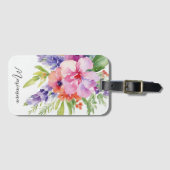 AquarellblütenBouquet Gepäckanhänger (Vorderseite (Horizontal))